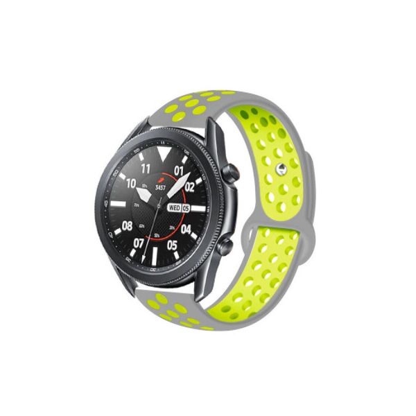Ремешок для Samsung Galaxy Watch 46 | 3 45mm | Gear S3 силиконовый 22мм Серо Желтый BeWatch (1020246)
Ремешок для Samsung Galaxy Watch 46 | 3 45mm | Gear S3 силиконовый 22мм Серо Желтый BeWatch (1020246)