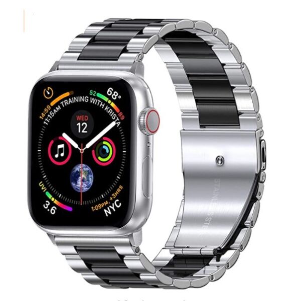 Браслет для Apple Watch series 3 | 4 | 5 | 6 с шириной корпуса 38|40mm Ремешок Duo классический стальной Серебристо-Черный BeWatch (1025411)
Браслет для Apple Watch series 3 | 4 | 5 | 6 с шириной корпуса 38|40mm Ремешок Duo классический стальной Серебристо-Черный BeWatch (1025411)
