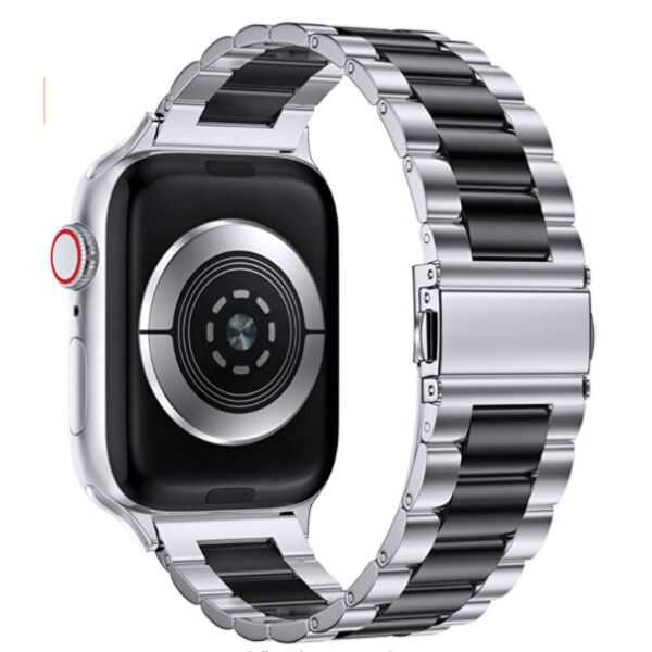 Браслет для Apple Watch series 3 | 4 | 5 | 6 с шириной корпуса 42|44mm Ремешок Duo классический стальной Серебристо-Черный BeWatch (1025411)
Браслет для Apple Watch series 3 | 4 | 5 | 6 с шириной корпуса 42|44mm Ремешок Duo классический стальной Серебристо-Черный BeWatch (1025411)