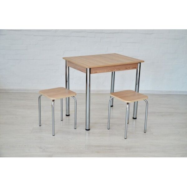 Кухонный набор Тавол Ретта (не раскладной стол+2 табурета) ножки хром Ясень
Кухонный набор Тавол Ретта (не раскладной стол+2 табурета) ножки хром Ясень