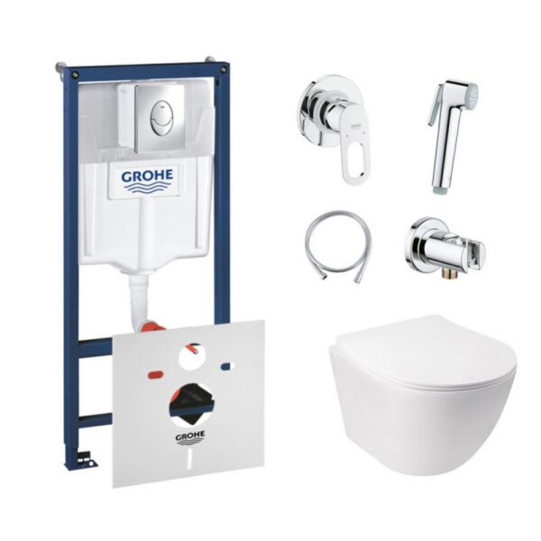 Комплект Инсталляция Grohe Rapid Sl 38721001 + Унитаз С Сиденьем Qtap Jay Qt07335176W + Набор Для Гигиенического Душа Со Смесителем Grohe Bauloop 111042
Комплект Инсталляция Grohe Rapid Sl 38721001 + Унитаз С Сиденьем Qtap Jay Qt07335176W + Набор Для Гигиенического Душа Со Смесителем Grohe Bauloop 111042