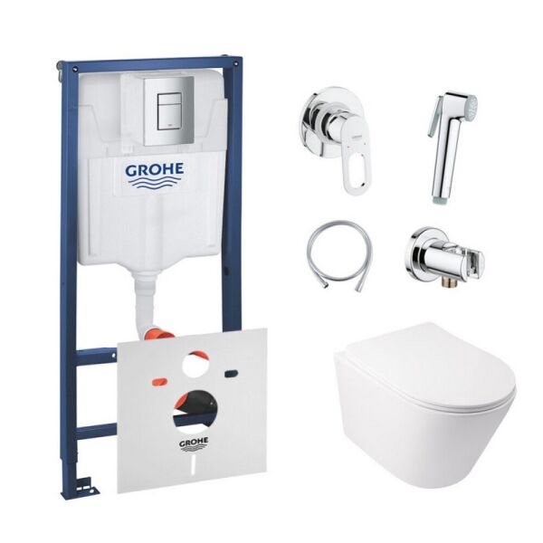 Комплект инсталляция Grohe Rapid SL 38772001 и унитаз с сиденьем Qtap Swan QT16335178W + набор для гигиенического душа со смесителем Grohe BauLoop 111042 (SD00038277)
Комплект инсталляция Grohe Rapid SL 38772001 и унитаз с сиденьем Qtap Swan QT16335178W + набор для гигиенического душа со смесителем Grohe BauLoop 111042 (SD00038277)