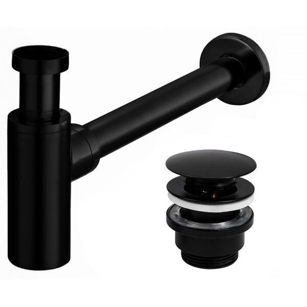 Сифон универсальный для умывальника Rea black mat click-clack черный REA-A5215, Черный матовый
Сифон универсальный для умывальника Rea black mat click-clack черный REA-A5215, Черный матовый