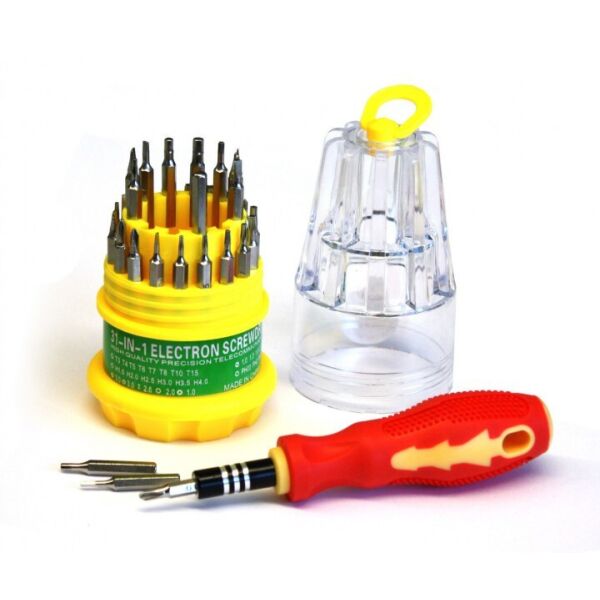 Набор отверток Screwdriver 31 в 1 для демонта мобильного телефона Красный + Желтый (1210204215)
Набор отверток Screwdriver 31 в 1 для демонта мобильного телефона Красный + Желтый (1210204215)