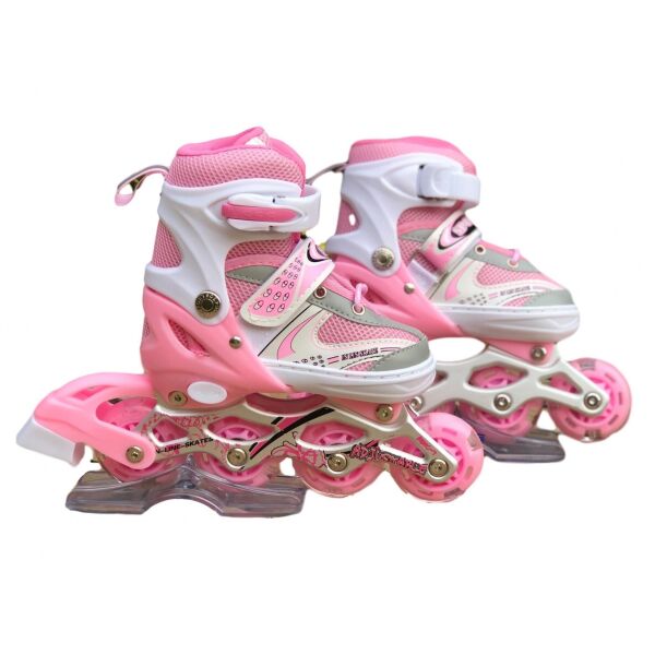 Роликовые коньки раздвижные In Lin Skate 129B Ролики детские Светящееся переднее колесо (M 34-38) Розовые
Роликовые коньки раздвижные In Lin Skate 129B Ролики детские Светящееся переднее колесо (M 34-38) Розовые