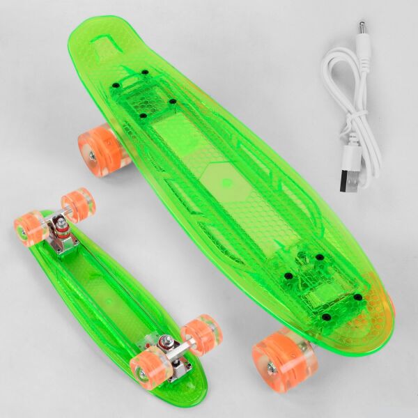 Прозрачный Скейт Пенниборд S-60355 Best Board (БФ) дека со светом, колёса PU со светом, зарядка USB Зеленый
Прозрачный Скейт Пенниборд S-60355 Best Board (БФ) дека со светом, колёса PU со светом, зарядка USB Зеленый