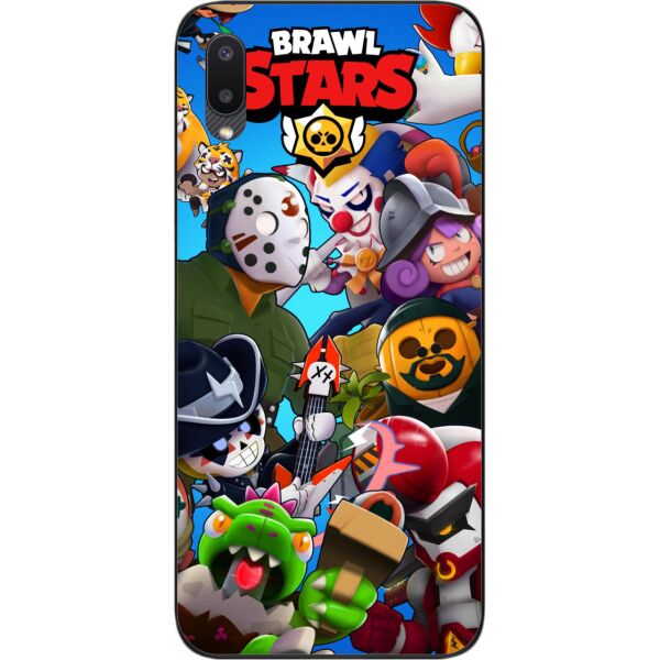 Силиконовый чехол SMTT для Samsung A02 Galaxy A022 с картинкой Бравл Старс