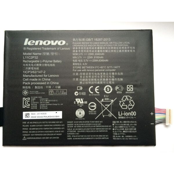 Аккумулятор (батарея) Lenovo S6000 IdeaTab, A10-70 (A7600) L11C2P32, L12D2P31 Original PRC
Аккумулятор (батарея) Lenovo S6000 IdeaTab, A10-70 (A7600) L11C2P32, L12D2P31 Original PRC