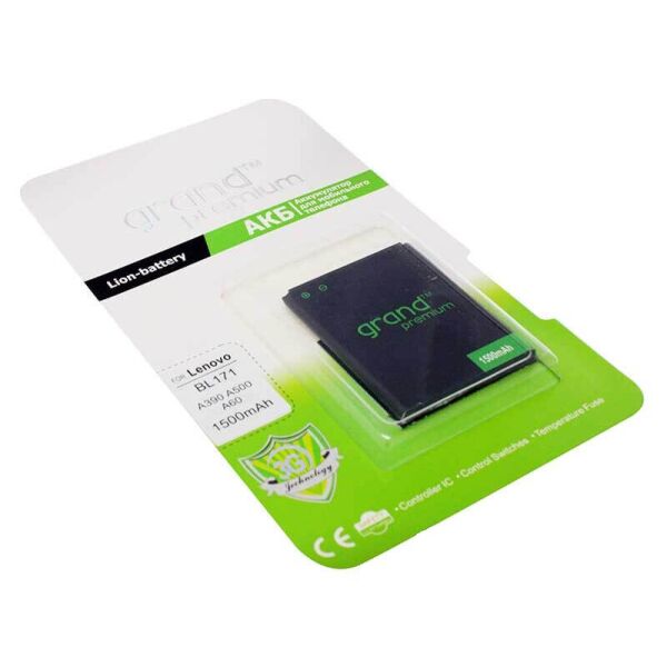 Аккумулятор (батарея) GRAND Premium для Lenovo BL171 A319, A390T, A500, A60, A65, A390, A356, A368 A370E, A376
Аккумулятор (батарея) GRAND Premium для Lenovo BL171 A319, A390T, A500, A60, A65, A390, A356, A368 A370E, A376