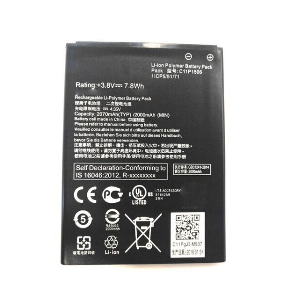 Аккумулятор (батарея) Asus C11P1506 (ZenFone Go ZC500TG), T500, Live G500TG Original PRC
Аккумулятор (батарея) Asus C11P1506 (ZenFone Go ZC500TG), T500, Live G500TG Original PRC