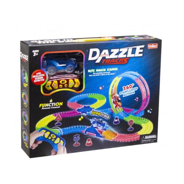 Dazzle tracks 187 деталей с пультом управления 425см Дазл трек конструктор трасса с гоночной машинкой
Dazzle tracks 187 деталей с пультом управления 425см Дазл трек конструктор трасса с гоночной машинкой
