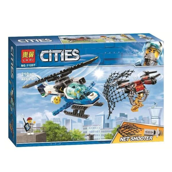 Конструктор BELA (Lary) 11207 ГОРОД - Воздушная полиция: погоня дронов (210 дет.) 
Конструктор BELA (Lary) 11207 ГОРОД - Воздушная полиция: погоня дронов (210 дет.)