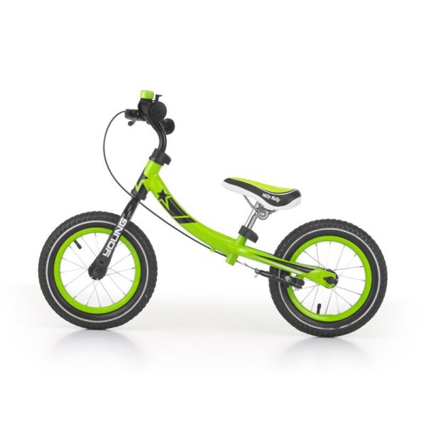 Беговел двухколесный Milly Mally Young Green алюминиевый с надувными колесами 12" и ручным тормозом + звонок
Беговел двухколесный Milly Mally Young Green алюминиевый с надувными колесами 12" и ручным тормозом + звонок