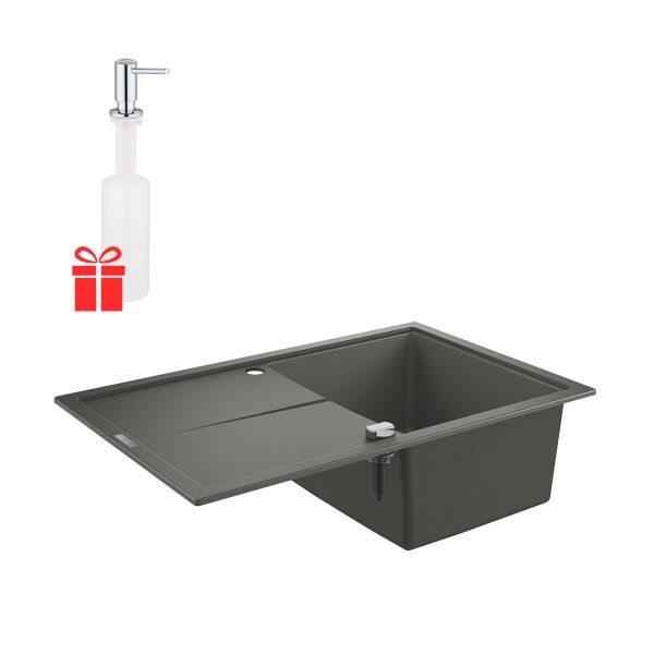 Набор Grohe мойка кухонная K400 31639AT0 + дозатор для моющего средства Contemporary 40536000 (ST702255)
Набор Grohe мойка кухонная K400 31639AT0 + дозатор для моющего средства Contemporary 40536000 (ST702255)