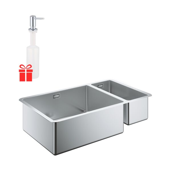 Набор Grohe мойка кухонная K700U 31575SD0 + дозатор для моющего средства Contemporary 40536000 (ST702217)
Набор Grohe мойка кухонная K700U 31575SD0 + дозатор для моющего средства Contemporary 40536000 (ST702217)