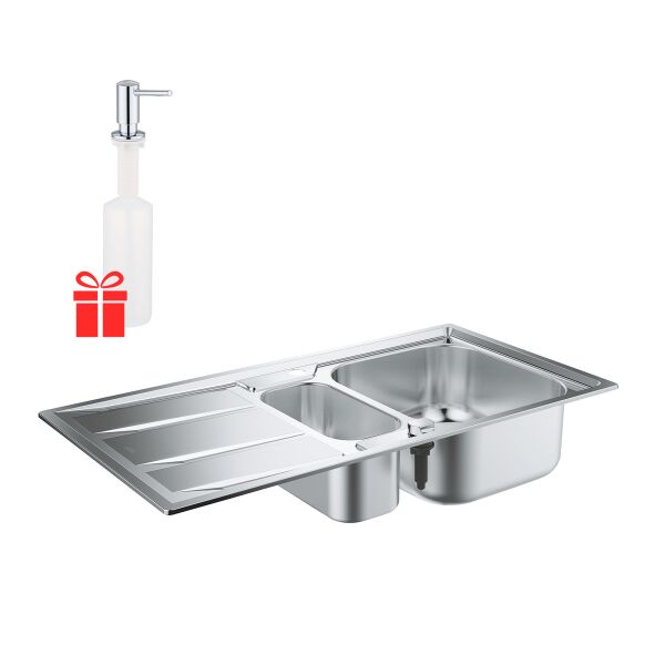 Набор Grohe мойка кухонная K400 31567SD0 + дозатор для моющего средства Contemporary 40536000 (ST702209)
Набор Grohe мойка кухонная K400 31567SD0 + дозатор для моющего средства Contemporary 40536000 (ST702209)