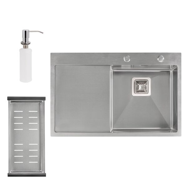 Набор 3 в 1 Qtap кухонная мойка DK7850R 3.0/1.2 мм Satin + сушилка + дозатор для моющего средства (ST702056)
Набор 3 в 1 Qtap кухонная мойка DK7850R 3.0/1.2 мм Satin + сушилка + дозатор для моющего средства (ST702056)