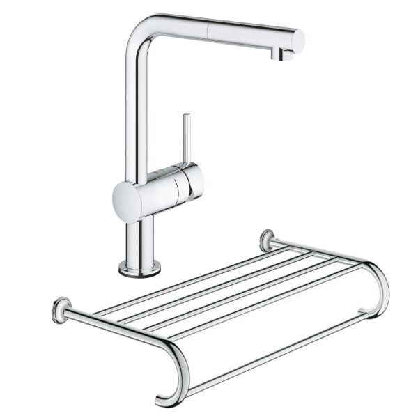 Набор Grohe смеситель для кухни сенсорный Minta Touch 31360001 + полка для полотенец Essentials Authentic 40660001 (ST702294)
Набор Grohe смеситель для кухни сенсорный Minta Touch 31360001 + полка для полотенец Essentials Authentic 40660001 (ST702294)