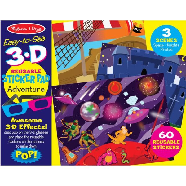 Набор для творчества Melissa&Doug Многоразовые 3D наклейки с очками Приключения (MD9375)
Набор для творчества Melissa&Doug Многоразовые 3D наклейки с очками Приключения (MD9375)