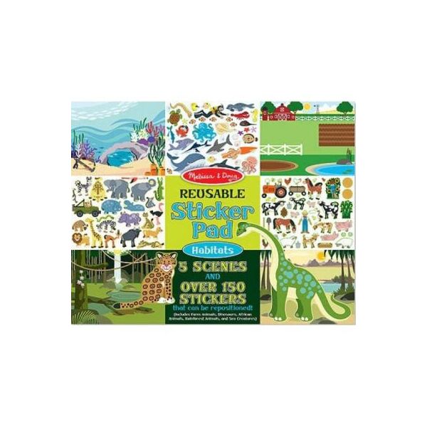 Набор для творчества Melissa&Doug многоразовые наклейки "Места обитания животных(MD14196)
Набор для творчества Melissa&Doug многоразовые наклейки "Места обитания животных(MD14196)
