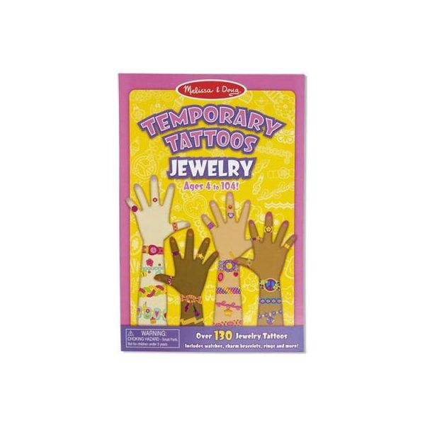 Набор для творчества Melissa&Doug Мои первые временные татуировки - Ювелирные изделия, 130 шт. (MD2194)
Набор для творчества Melissa&Doug Мои первые временные татуировки - Ювелирные изделия, 130 шт. (MD2194)