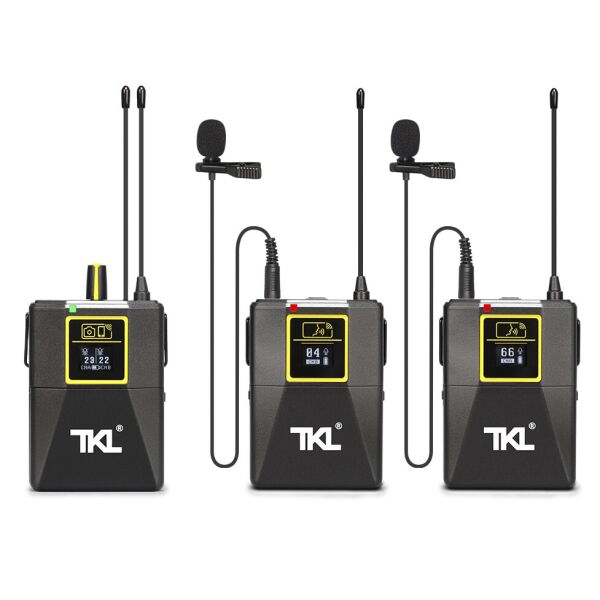 Беспроводной петличный микрофон TKL UHF PRO 2 канала - радио петличка c аудио мониторингом
Беспроводной петличный микрофон TKL UHF PRO 2 канала - радио петличка c аудио мониторингом