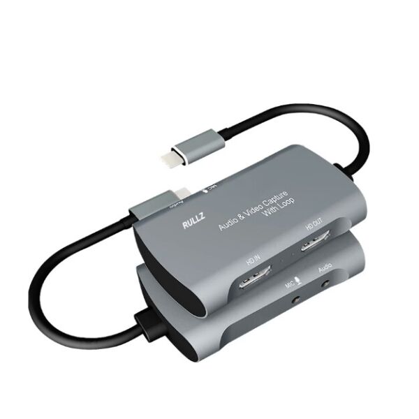 Карта видеозахвата HDMI - Type-c Rullz Audio PRO - с функцией мониторинга звука для MacBook
Карта видеозахвата HDMI - Type-c Rullz Audio PRO - с функцией мониторинга звука для MacBook