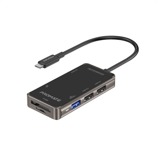 USB-C хаб 7-в-1 Promate PrimeHub-Lite HDMI/USB-C/USB 3.0/2xUSB 2.0/SD/MicroSD Grey (primehub-lite.grey)
USB-C хаб 7-в-1 Promate PrimeHub-Lite HDMI/USB-C/USB 3.0/2xUSB 2.0/SD/MicroSD Grey (primehub-lite.grey)
