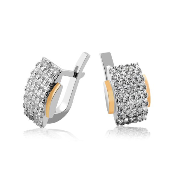 Серебряные серьги с золотыми пластинами Юрьев из 379
Серебряные серьги с золотыми пластинами Юрьев из 379