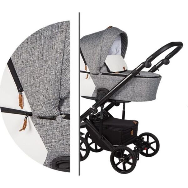Коляска универсальная 2 в 1 Baby Merc Mosca MO/196B Темно-серый/Белый с дождевиком и матрасом + москитная сетка, чехлы и сумка для мамы
Коляска универсальная 2 в 1 Baby Merc Mosca MO/196B Темно-серый/Белый с дождевиком и матрасом + москитная сетка, чехлы и сумка для мамы