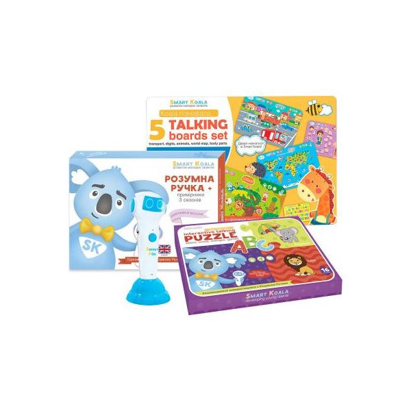 Интерактивная игрушка Smart Koala Стартовый набор + Борд Интерактивный 5 в 1 + Smart Koala ABC (SKS05IN1ABC)
Интерактивная игрушка Smart Koala Стартовый набор + Борд Интерактивный 5 в 1 + Smart Koala ABC (SKS05IN1ABC)