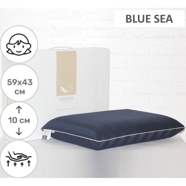 Подушка ортопедическая MirSon №7004 Elite Noble stripe Blue sea Women 59х43х10 см италия, пена memory soft
Подушка ортопедическая MirSon №7004 Elite Noble stripe Blue sea Women 59х43х10 см италия, пена memory soft