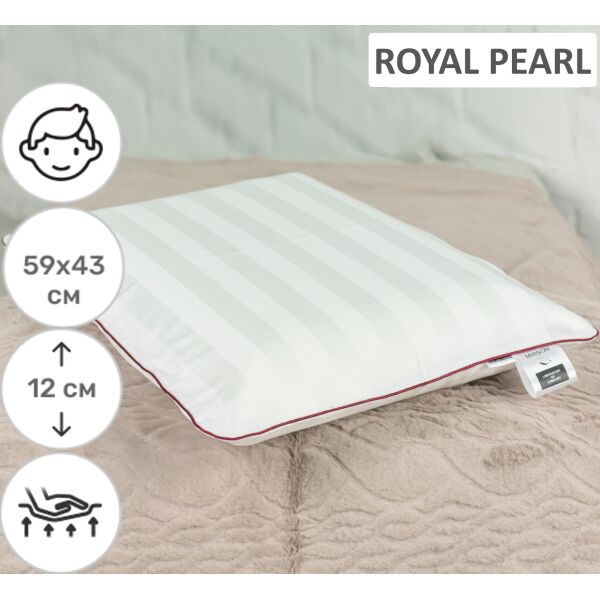 Подушка ортопедическая MirSon №6045 Noble stripe Royal Pearl MEN 59х43х12 см италия, пена memory soft
Подушка ортопедическая MirSon №6045 Noble stripe Royal Pearl MEN 59х43х12 см италия, пена memory soft
