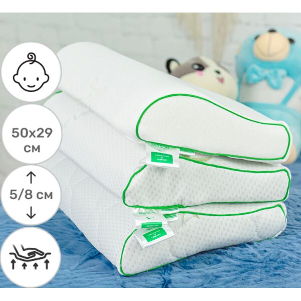 Подушка ортопедическая MirSon №6122 Green nature Dorotea KIDDY 50х29х50/80 см италия, пена memory
Подушка ортопедическая MirSon №6122 Green nature Dorotea KIDDY 50х29х50/80 см италия, пена memory