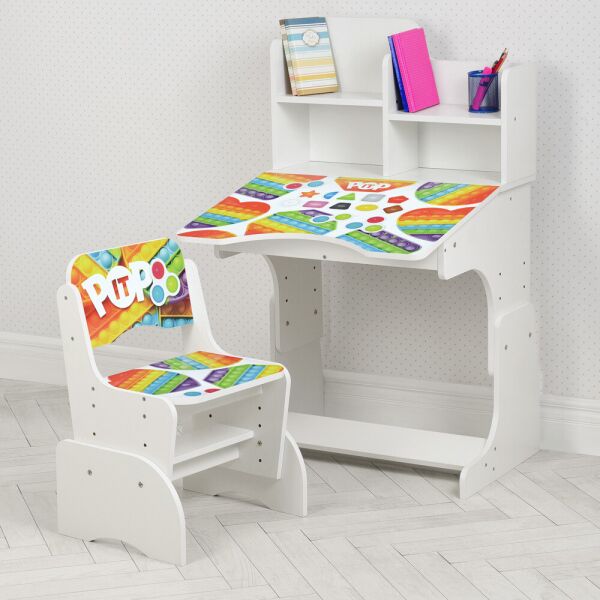 Парта Bambi W 2071-108-4 White (W 2071-108-43) 
Парта Bambi W 2071-108-4 White (W 2071-108-43)
