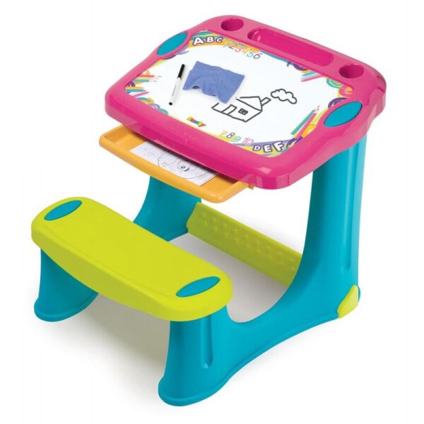 Парта-мольберт детская Smoby 420219 Pink с подставкой для ног + маркер и 10 листов для раскраски
Парта-мольберт детская Smoby 420219 Pink с подставкой для ног + маркер и 10 листов для раскраски