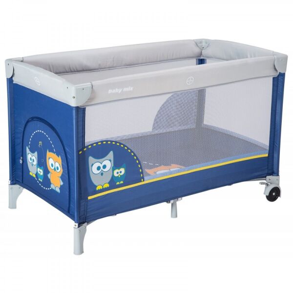 Манеж - кроватка 2 в 1 Baby Mix HR-8052 Сова Синий с колесами и матрасом + боковой вход
Манеж - кроватка 2 в 1 Baby Mix HR-8052 Сова Синий с колесами и матрасом + боковой вход