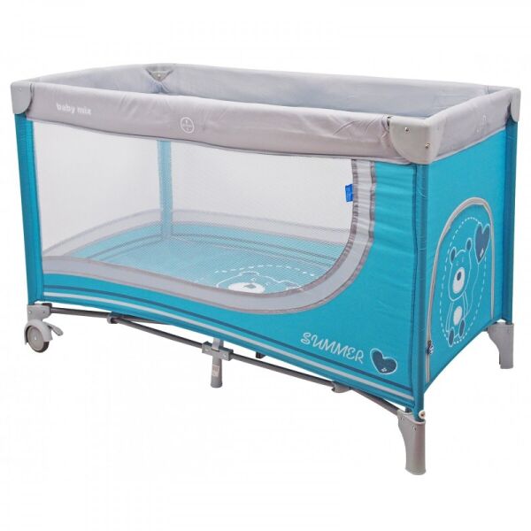 Манеж - кроватка 2 в 1 Baby Mix HR-8052 Мишка Синий с сумкой для переноски и боковым входом + колеса с тормозами
Манеж - кроватка 2 в 1 Baby Mix HR-8052 Мишка Синий с сумкой для переноски и боковым входом + колеса с тормозами