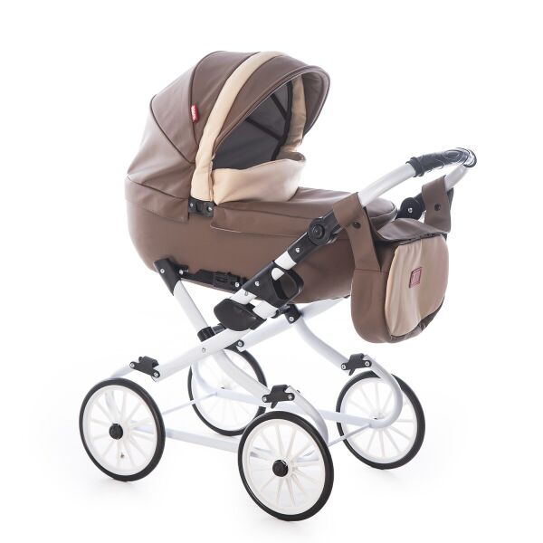 Коляска для кукол Broco Mini 2020 Коричневый из эко кожи с корзиной и сумкой + чехол для ножек
Коляска для кукол Broco Mini 2020 Коричневый из эко кожи с корзиной и сумкой + чехол для ножек