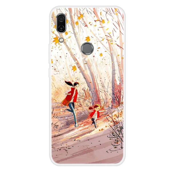 Чехол накладка для Huawei P Smart Z силиконовый, Happiness