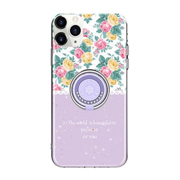 Чехол для iPhone 11 PRO силиконовый с кольцом подставкой, Flowery Series, Сиреневый
Чехол для iPhone 11 PRO силиконовый с кольцом подставкой, Flowery Series, Сиреневый
