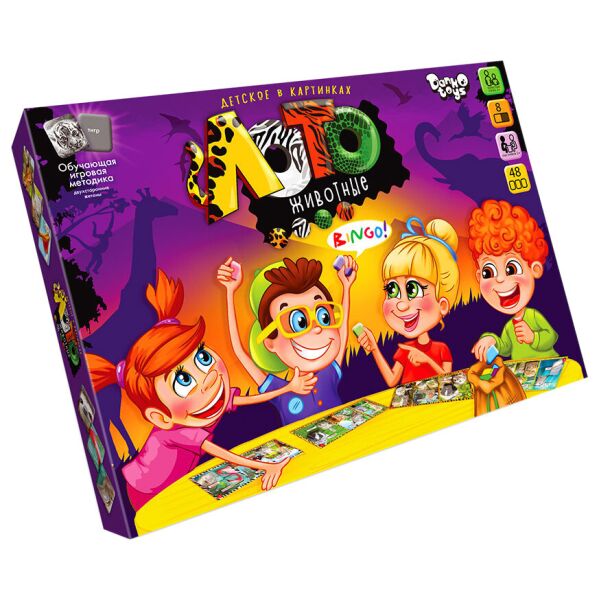 Настольная игра детская "Лото детское" Danko Toys LTD-Asrt-01,Anm-01,Skz-01 рус (Животные)
Настольная игра детская "Лото детское" Danko Toys LTD-Asrt-01,Anm-01,Skz-01 рус (Животные)