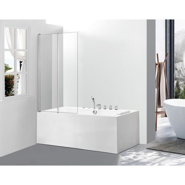 Стеклянная шторка ширма для ванны AVKO Glass 542-2 120x140 Clear, две секции, универсальная, душевая перегородка
Стеклянная шторка ширма для ванны AVKO Glass 542-2 120x140 Clear, две секции, универсальная, душевая перегородка