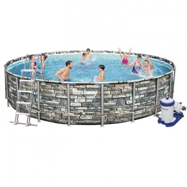 Бассейн каркасный круглый BESTWAY LOFT 56889, 671х132 см, картриджный фильтр, лестница, тент
Бассейн каркасный круглый BESTWAY LOFT 56889, 671х132 см, картриджный фильтр, лестница, тент