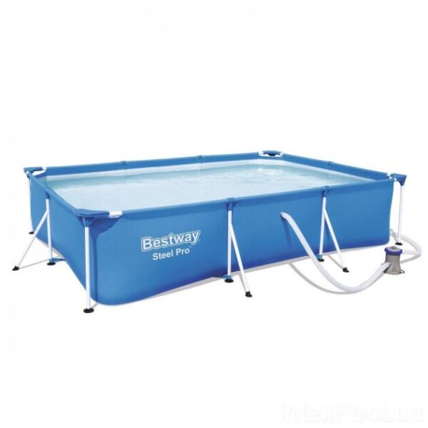 Бассейн каркасный прямоугольный Bestway 56411, 300х201х66 см, Steel Pro с фтльтр-насосом
Бассейн каркасный прямоугольный Bestway 56411, 300х201х66 см, Steel Pro с фтльтр-насосом