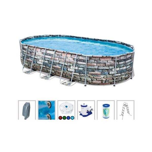 Бассейн каркасный Bestway 56719, овальный, 610х366х122см, фильтр-насос, лестница, светодиодная подсветка
Бассейн каркасный Bestway 56719, овальный, 610х366х122см, фильтр-насос, лестница, светодиодная подсветка