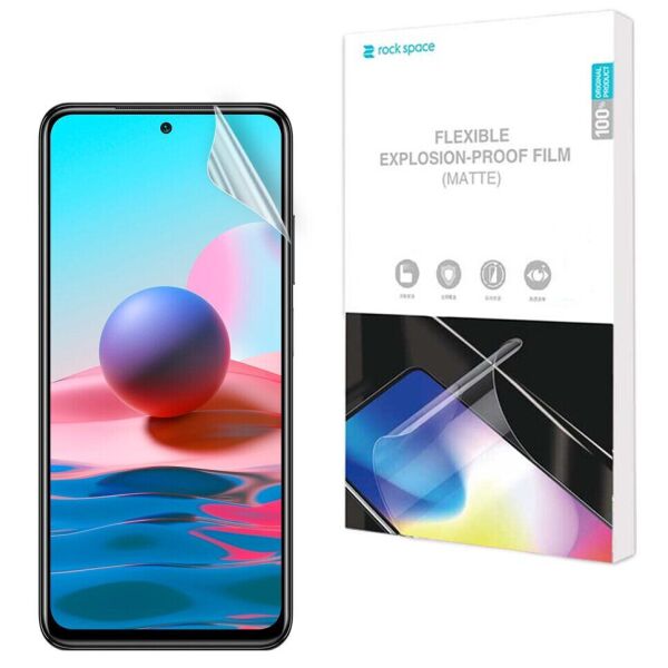 Антибликовая пленка на экран RockSpace Matte для Xiaomi Redmi Note 10 / Note 10S - Matte
Антибликовая пленка на экран RockSpace Matte для Xiaomi Redmi Note 10 / Note 10S - Matte