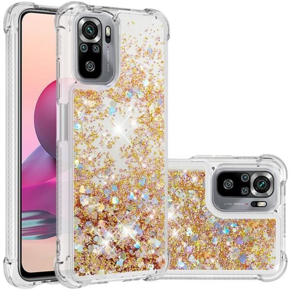 Силиконовый (TPU) чехол Deexe Liquid Glitter для Xiaomi Redmi Note 10 / Note 10s - Gold Hearts
Силиконовый (TPU) чехол Deexe Liquid Glitter для Xiaomi Redmi Note 10 / Note 10s - Gold Hearts