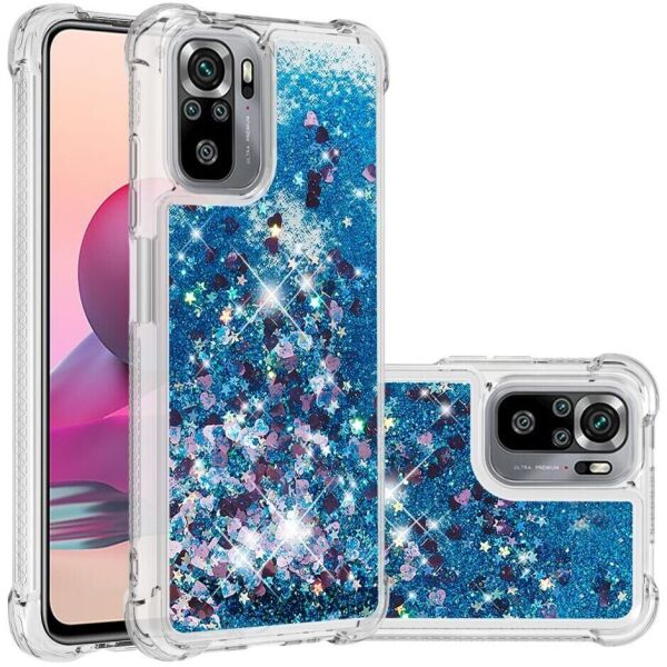 Силиконовый (TPU) чехол Deexe Liquid Glitter для Xiaomi Redmi Note 10 / Note 10s - Blue Hearts
Силиконовый (TPU) чехол Deexe Liquid Glitter для Xiaomi Redmi Note 10 / Note 10s - Blue Hearts