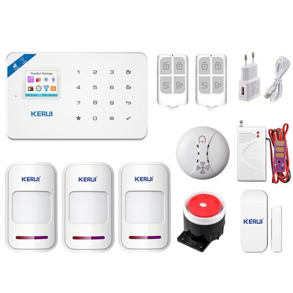 GSM сигнализация охранная Kerui Wi-Fi W18 Pro для 2-комнатной квартиры, для дачи, для дома, малое энергопотребление
GSM сигнализация охранная Kerui Wi-Fi W18 Pro для 2-комнатной квартиры, для дачи, для дома, малое энергопотребление
